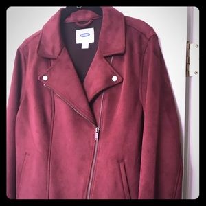 Faux suede Moto jacket.